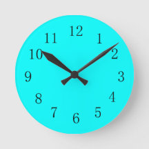 Reloj de pared de la cocina azul de Guay Aqua