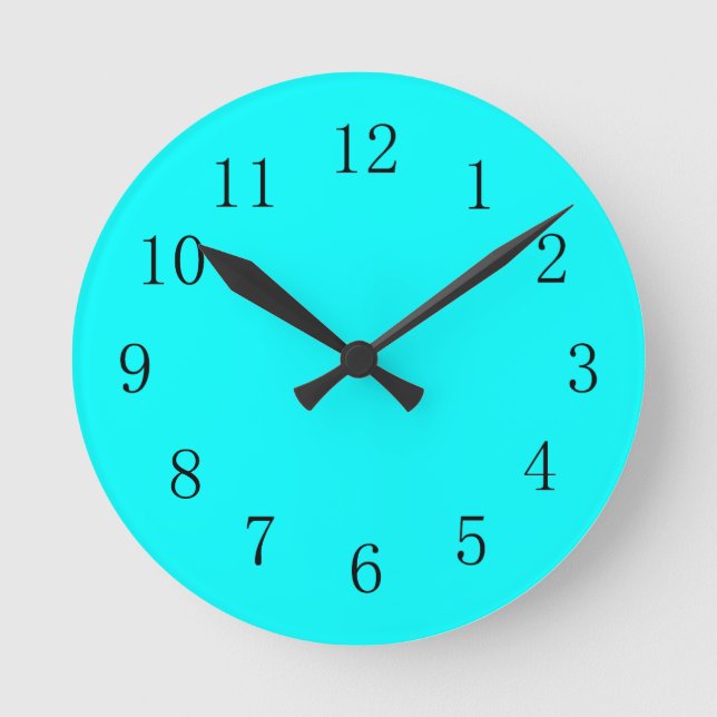Reloj de pared de la cocina azul de Guay Aqua (Anverso)
