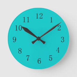 Reloj de pared de la cocina azul de huevo