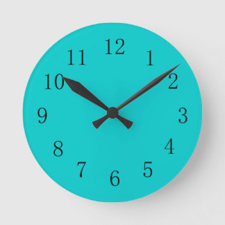 Reloj de pared de la cocina azul de huevo