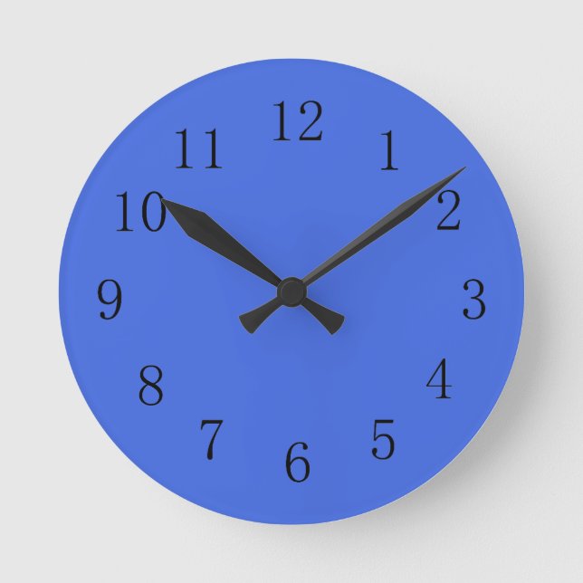 Reloj de pared de la cocina azul real (Anverso)