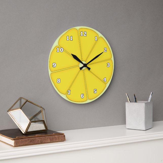 Reloj de pared de la cocina de la fruta de limón (Oficina)