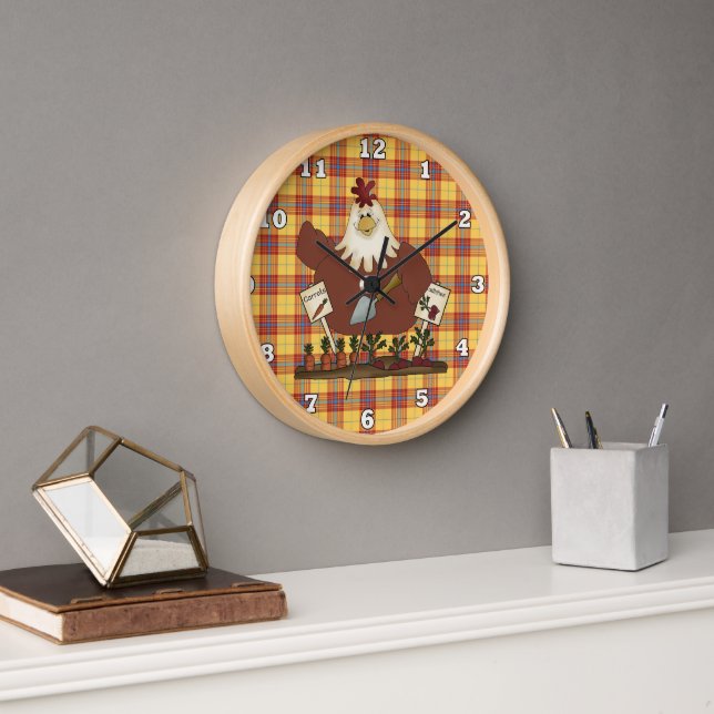 Reloj de pared de la cocina de pollo del campo (Oficina)