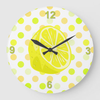 Reloj de pared de la cocina del lunar de la cal