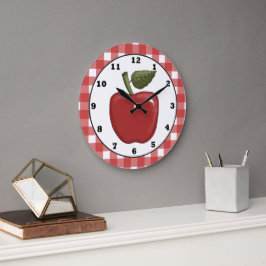 Reloj de pared de la cocina del personalizado Appl