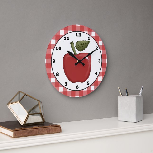 Reloj de pared de la cocina del personalizado Appl (Oficina)