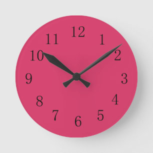 Reloj de pared de la cocina roja de Cerise