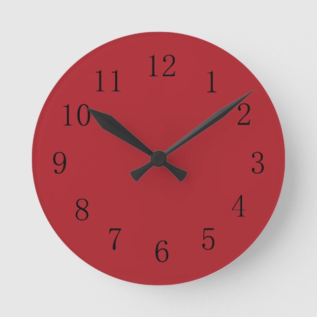 Reloj de pared de la cocina roja de Sangria (Anverso)