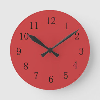 Reloj de pared de la cocina roja persa