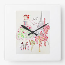 Reloj de pared de la colección Bonjour