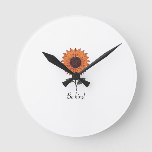 Reloj de pared de la "colección de la floración de (Anverso)