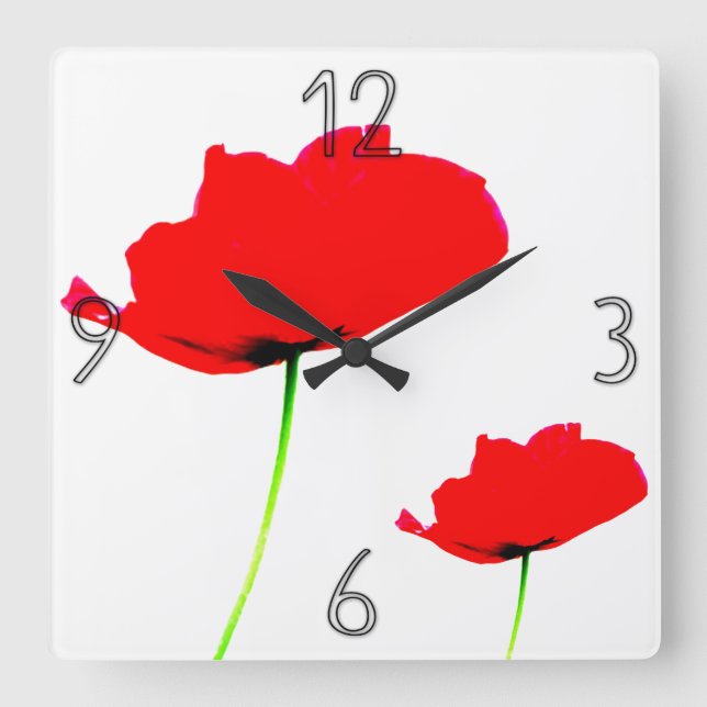 Reloj de pared de la colección POPPY 01 (Anverso)