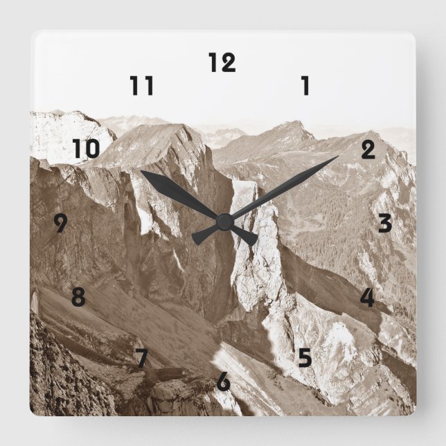 Reloj de pared de la cordillera (Anverso)