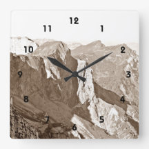 Reloj de pared de la cordillera