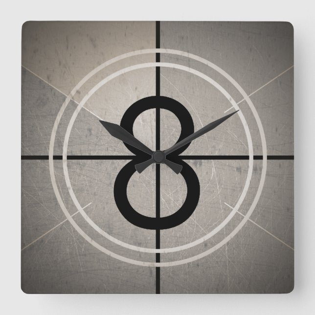 Reloj de pared de la cuenta descendiente de la (Anverso)