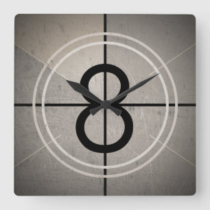 Reloj de pared de la cuenta descendiente de la