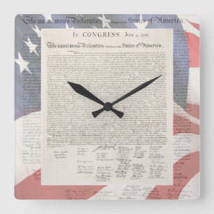 Reloj de pared de la Declaración de Independencia