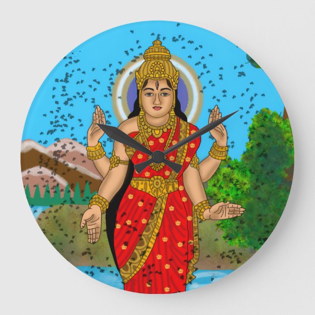 Reloj de pared de la diosa Bhramari (Anverso)