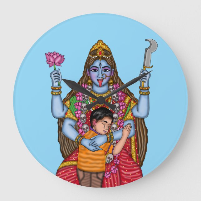 Reloj de pared de la diosa Kali (Anverso)