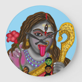 Reloj de pared de la diosa Kali