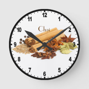 Reloj de pared de la especia de Chai