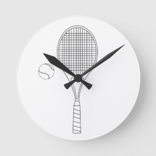 Reloj de pared de la estafa de tenis