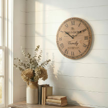 Reloj de pared de la familia JOHNSON