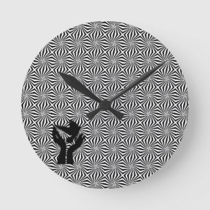 Reloj de pared de la fe con patrón de paloma en la