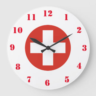 Reloj de pared de la Fuerza Aérea Suiza