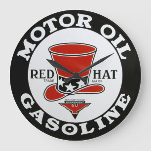 Reloj de pared de la gasolina de época