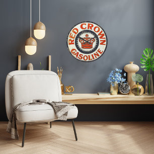 Reloj de pared de la gasolina de época