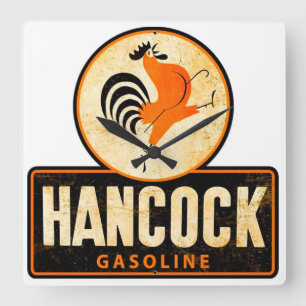 Reloj de pared de la gasolina de época