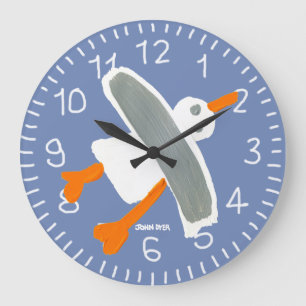 Reloj de pared de la gaviota el tintóreo de Juan