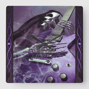 Reloj de pared de la guitarra del parca