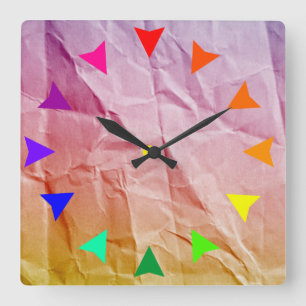Reloj de pared de la habitación de diseño de papel