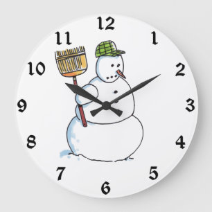 Reloj de pared de la habitación Snowman