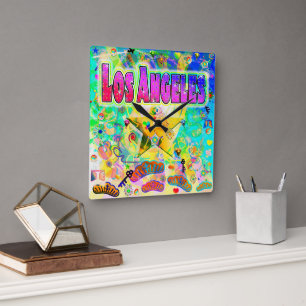 Reloj de pared de la hora de los Ángeles Epoch