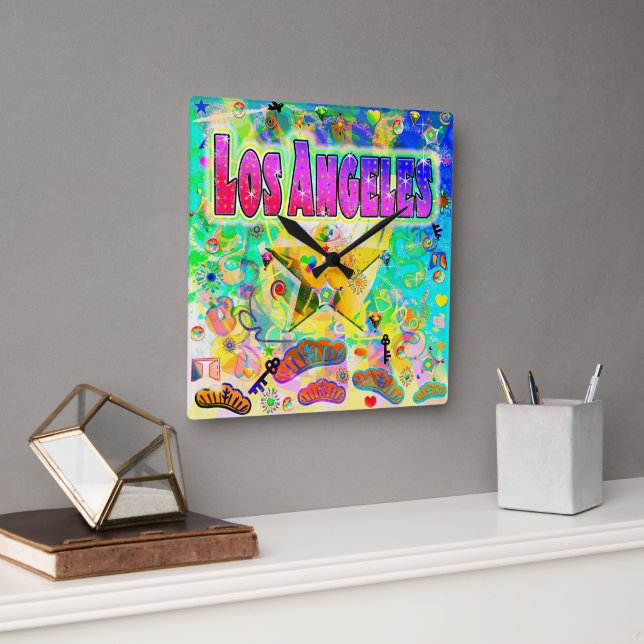 Reloj de pared de la hora de los Ángeles Epoch (Oficina)