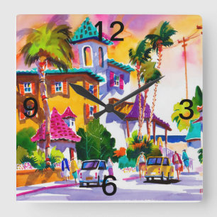 RELOJ DE PARED DE LA HORA TODO EL DÍA FELIZ