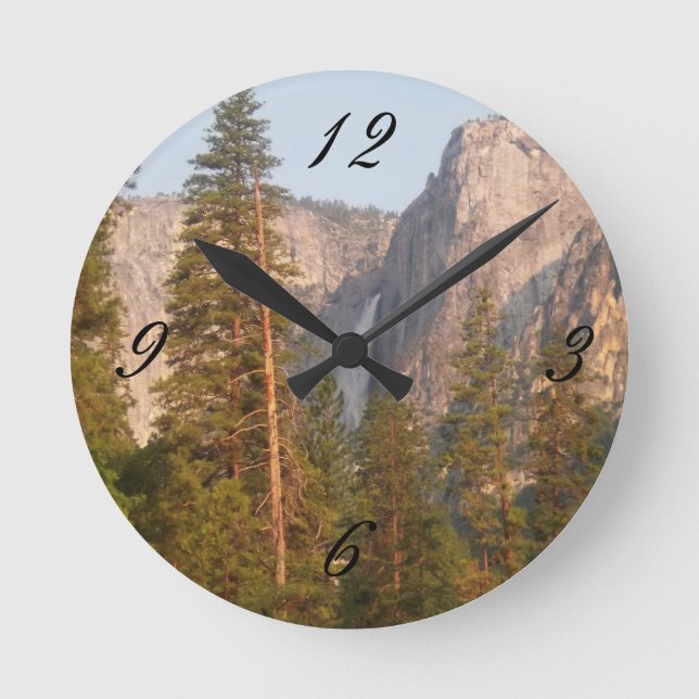 Reloj de pared de la imagen de las cataratas de (Anverso)