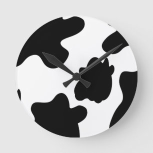 Reloj de pared de la impresión de la vaca