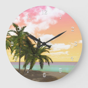 Reloj de pared de la isla del desierto