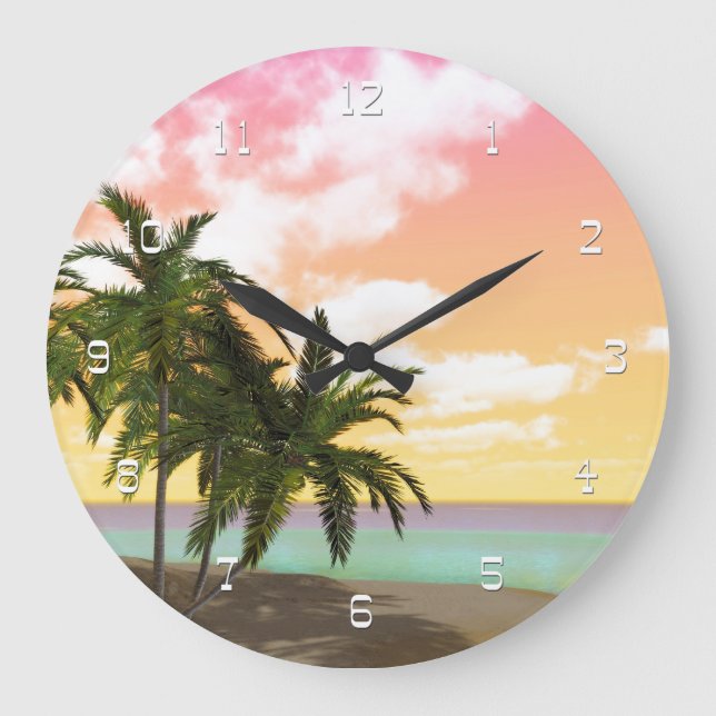 Reloj de pared de la isla del desierto (Anverso)