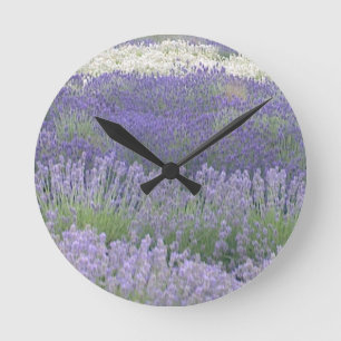 Reloj de pared de la lavanda