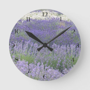 Reloj de pared de la lavanda
