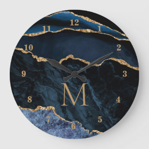 Reloj de pared de la letra Personalizado de mármol