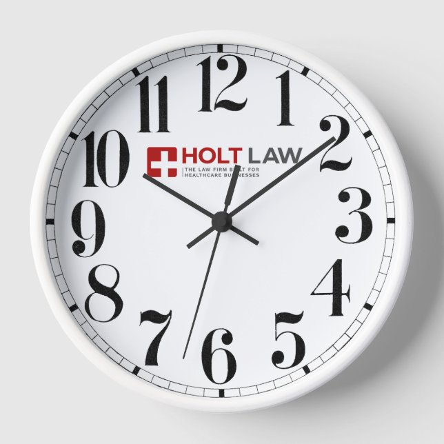 Reloj de pared de la ley holt (rojo) (Anverso)