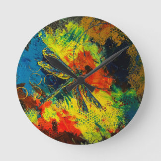 Reloj de pared de la libélula