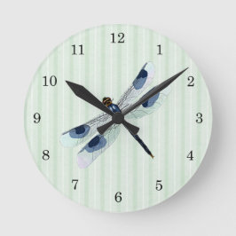 Reloj de pared de la libélula de la moda