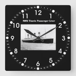 Reloj de pared de la línea del acompañante Titanic